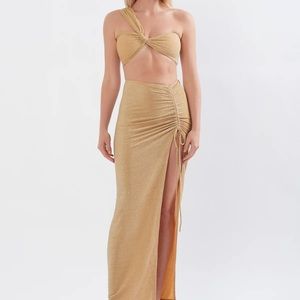 PETRA SET (Top & Skirt) IN SUNSET GOLD SHIMMER (2 piece set)